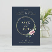 Covid Details Romantic Elegant Pink Floral Wreath (Staand voorkant)