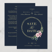 Covid Details Romantic Elegant Pink Floral Wreath (Voorkant / Achterkant)