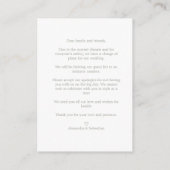 Covid Details Sophisticated Coral Elegant Branches Informatiekaartje (Achterkant)