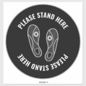 COVID gelieve hier te staan Sneaker Print Verander Sticker (Vel)