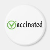 Covid gevaccineerd, Covid vaccin, gevaccineerd Magneet (Voorkant)