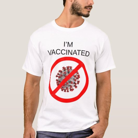 COVID gevaccineerd vaccin T-shirt (Voorkant)