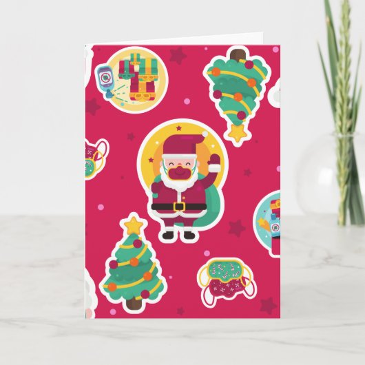 covid gezichtsmasker kerstman boom (Voorkant)