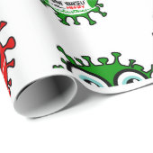 Covid Gift Wrap Cadeaupapier (Rol Hoek)
