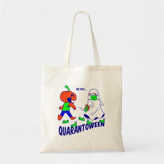 covid halloween spookquarantaine tote bag (Voorkant)