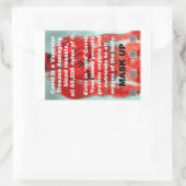 Covid is een vaatziekte papier stickers (Tas)