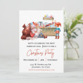 Covid Kerst Elf Kerstfeest Kaart (Staand voorkant)