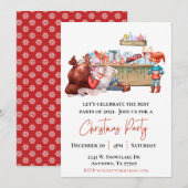 Covid Kerst Elf Kerstfeest Kaart (Voorkant / Achterkant)