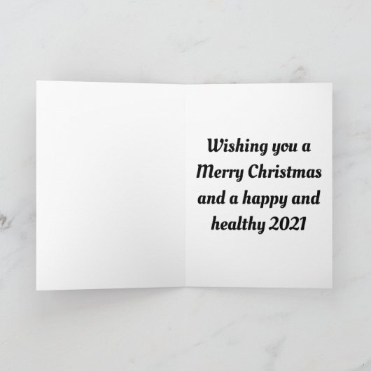 Covid-kerstkaart Feestdagen Kaart (Binnen)