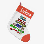 COVID-kerstvoorraad - Quarantine Pandemic Lar Grote Kerstsok (Voorkant (Hangend))