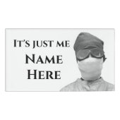 Covid mask grappig naambadge (Voorkant)