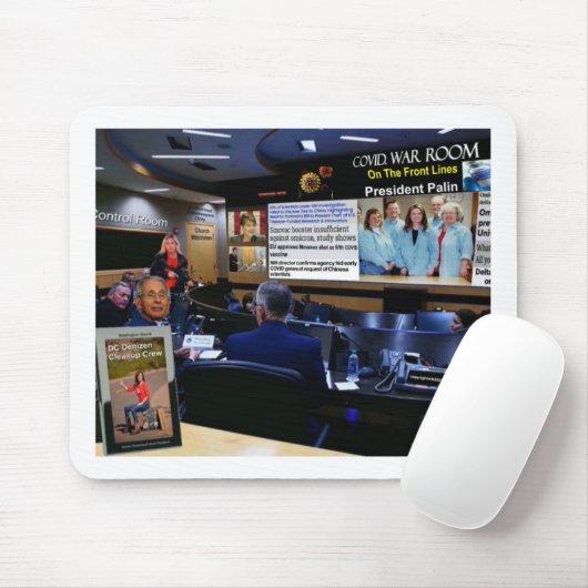 Covid, oorlogskamer muismat (Met muis)