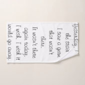 Covid Parody gedicht op een handdoek. Handdoek (Handdoek)