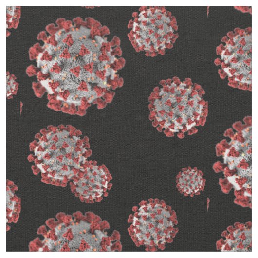covid pathogen print coronavirus naadloos patroon stof (Close Up)