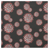 covid pathogen print coronavirus naadloos patroon stof (Swatch)