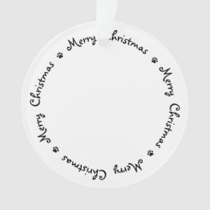 Covid Quarantine Kerstmis Face Mask Santa Dog Ornament