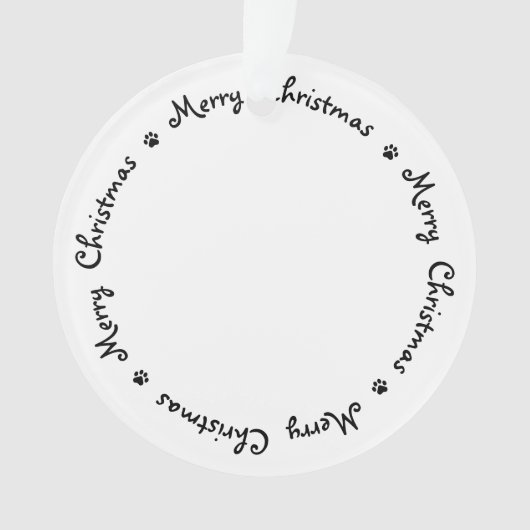 Covid Quarantine Kerstmis Face Mask Santa Dog Ornament (voorkant)