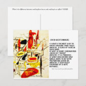 "Covid Questionnaire" Briefkaart (Voorkant / Achterkant)