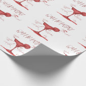 Covid Social Distancing Fun Quarantini Martini Cadeaupapier (Hoek)