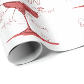 Covid Social Distancing Fun Quarantini Martini Cadeaupapier (Rol Hoek)