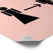 Covid Social Distancing Salon Business Pink Poster (Hoek)