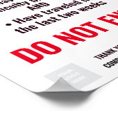 COVID STOP BUSINESS Poster (Hoek)