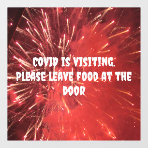 COVID-vensterbinding Raamsticker