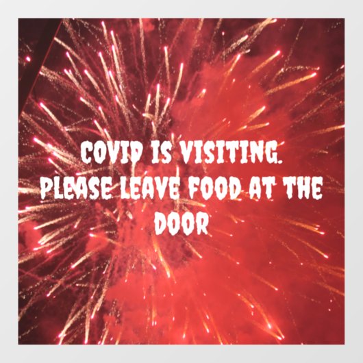COVID-vensterfolie Raamsticker (Vel)
