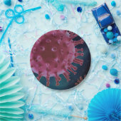 Covid Virus Biology Papieren Bordje (Feest)