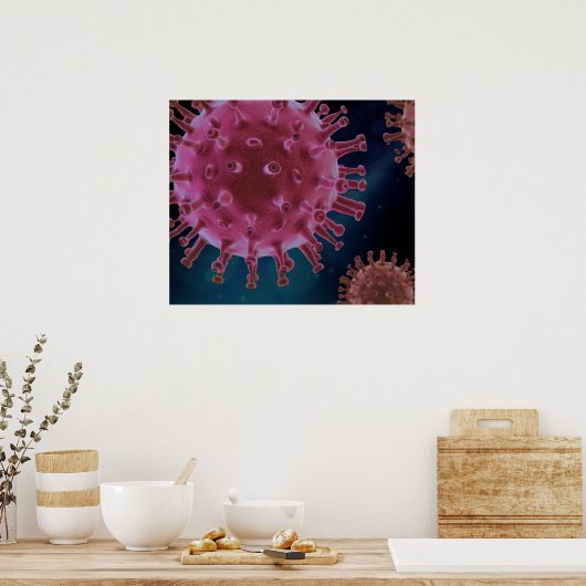 Covid Virus Biology Poster (Keuken)