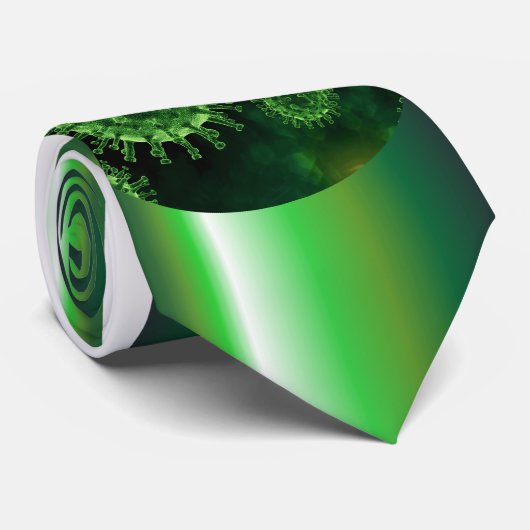 Covid Virus Biology Stropdas (Opgerold)