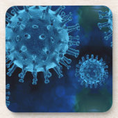 Covid Virus Infection Pathogen Bier Onderzetter (Voorkant)