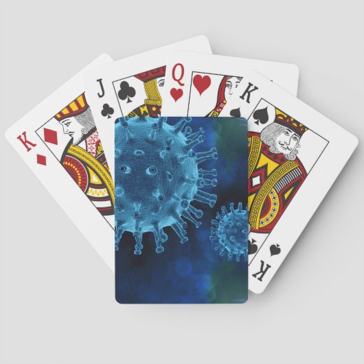 Covid Virus Infection Pathogen Pokerkaarten (Achterkant)