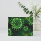 Covid Virus Pathogen Infectie Briefkaart (Staand voorkant)