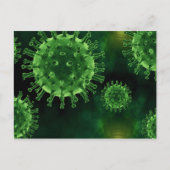 Covid Virus Pathogen Infectie Briefkaart (Voorkant)