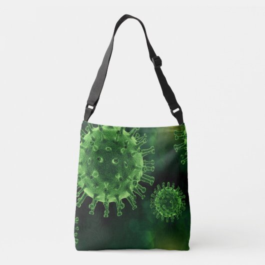 Covid Virus Pathogen Infectie Crossbody Tas (Achterkant)