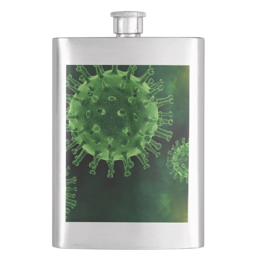 Covid Virus Pathogen Infectie Flacon (Voorkant)