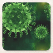 Covid Virus Pathogen Infectie Kartonnen Onderzetters (Voorkant)