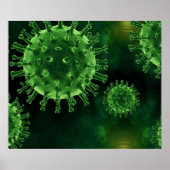 Covid Virus Pathogen Infectie Poster (Voorkant)