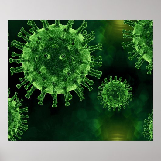 Covid Virus Pathogen Infectie Poster (Voorkant)