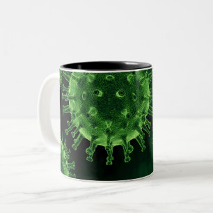Covid Virus Pathogen Infectie Tweekleurige Koffiemok