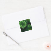 Covid Virus Pathogen Infectie Vierkante Sticker (Envelop)