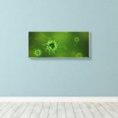 Covid Virus | Zazzle_Growshop. Canvas Afdruk (Insitu (Houten vloer))