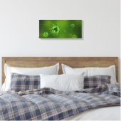 Covid Virus | Zazzle_Growshop. Canvas Afdruk (Insitu (Slaapkamer))