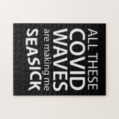 Covid Waves maken me makkelijk.. Funny Coronavirus Legpuzzel (Horizontaal)