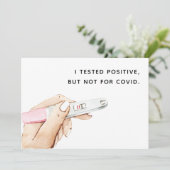 COVID Zwangerschap Kaart voor de Waterverf van de  (Staand voorkant)