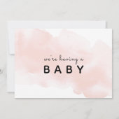 COVID Zwangerschap Kaart voor de Waterverf van de  (Achterkant)