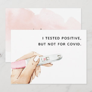 COVID Zwangerschap Kaart voor de Waterverf van de 