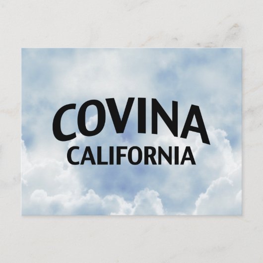 Covina California Briefkaart (Voorkant)