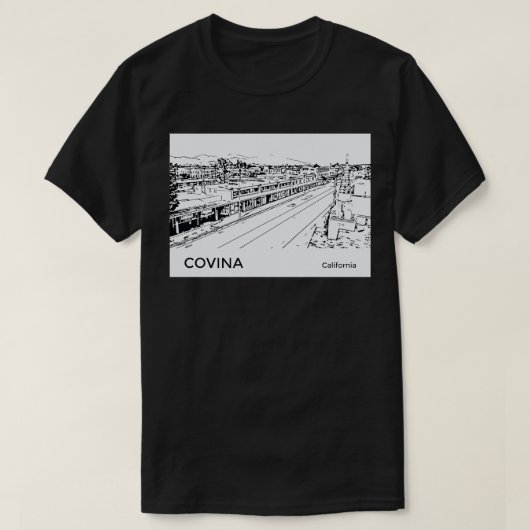 Covina California T-shirt (Design voorkant)